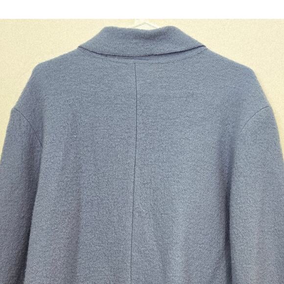 Vintage Kim Rogers Size 12 Boiled Wool Full Zip Jacket Minimalist 90s Hong Kong - Picture 5 of 8